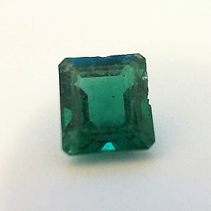 Badly damaged fine emerald